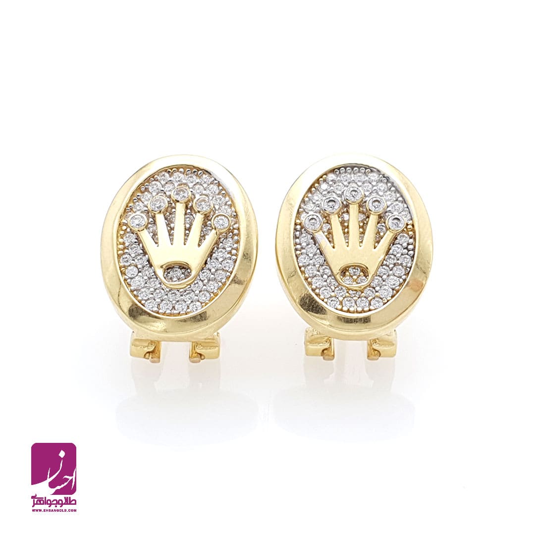 گوشواره طلا لوکس رولکس (Rolex)