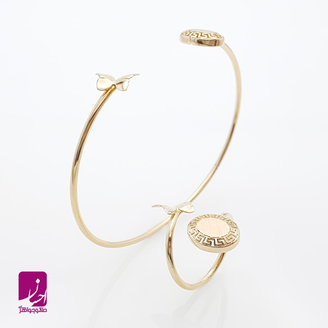 ست دستبند و انگشتر طلا ورساچه (Versace)